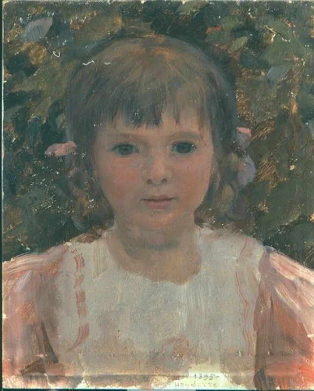 Henriette Dantan di fronte al giardino di Villerville - dal Saint, Cloud, museo Avelines